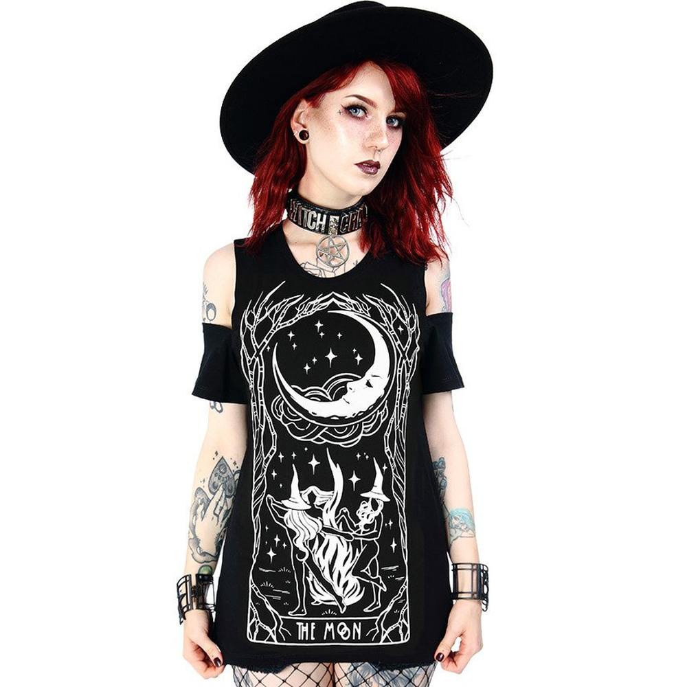 Restyle - Witches Chant Ladies Tshirt - Black